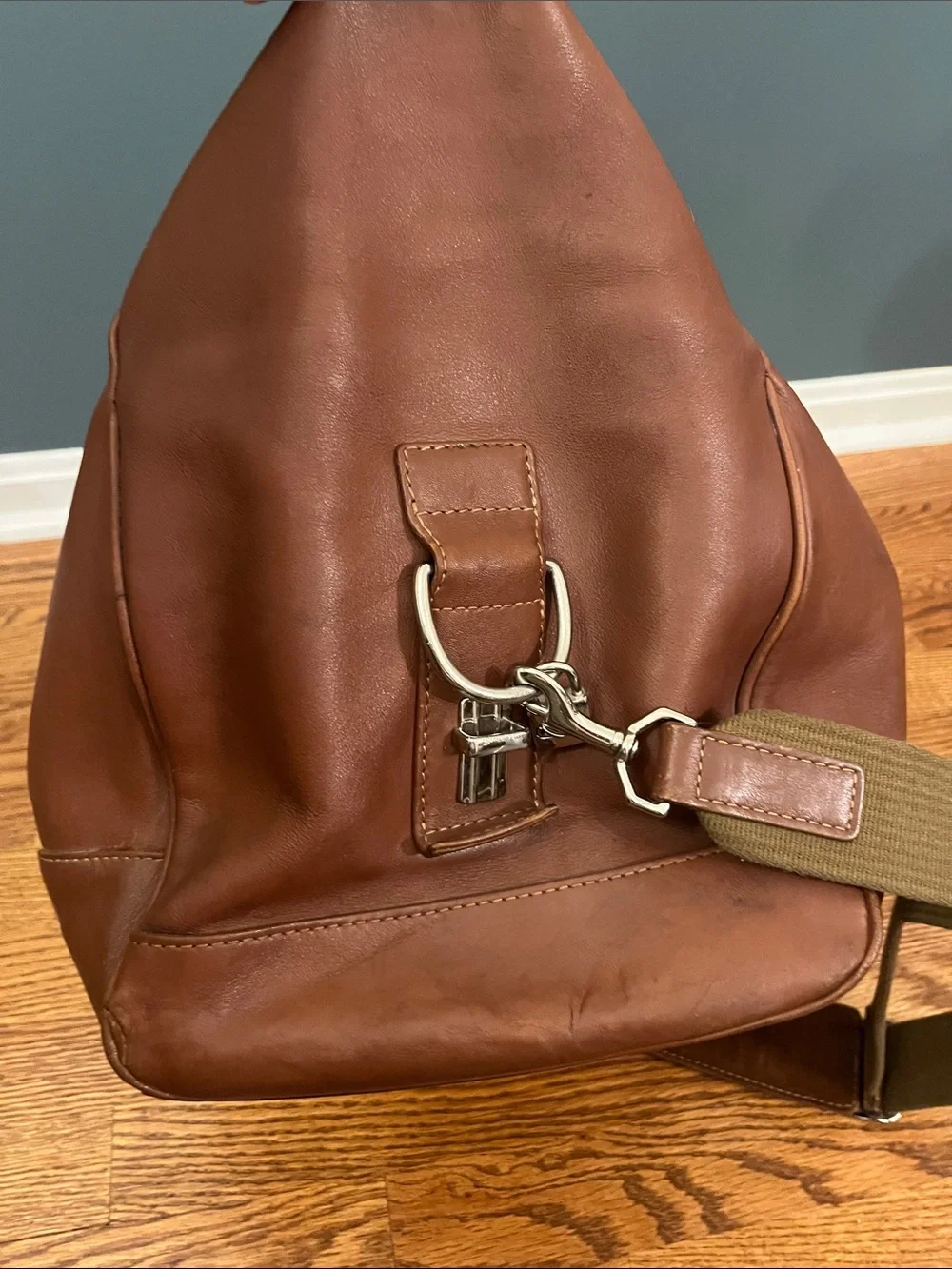 Vintage Authenticated Coach Leather Cabin Bag Duffle Weekender – British Tan